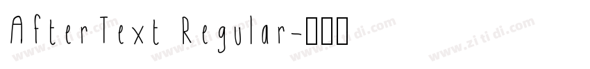 AfterText Regular字体转换